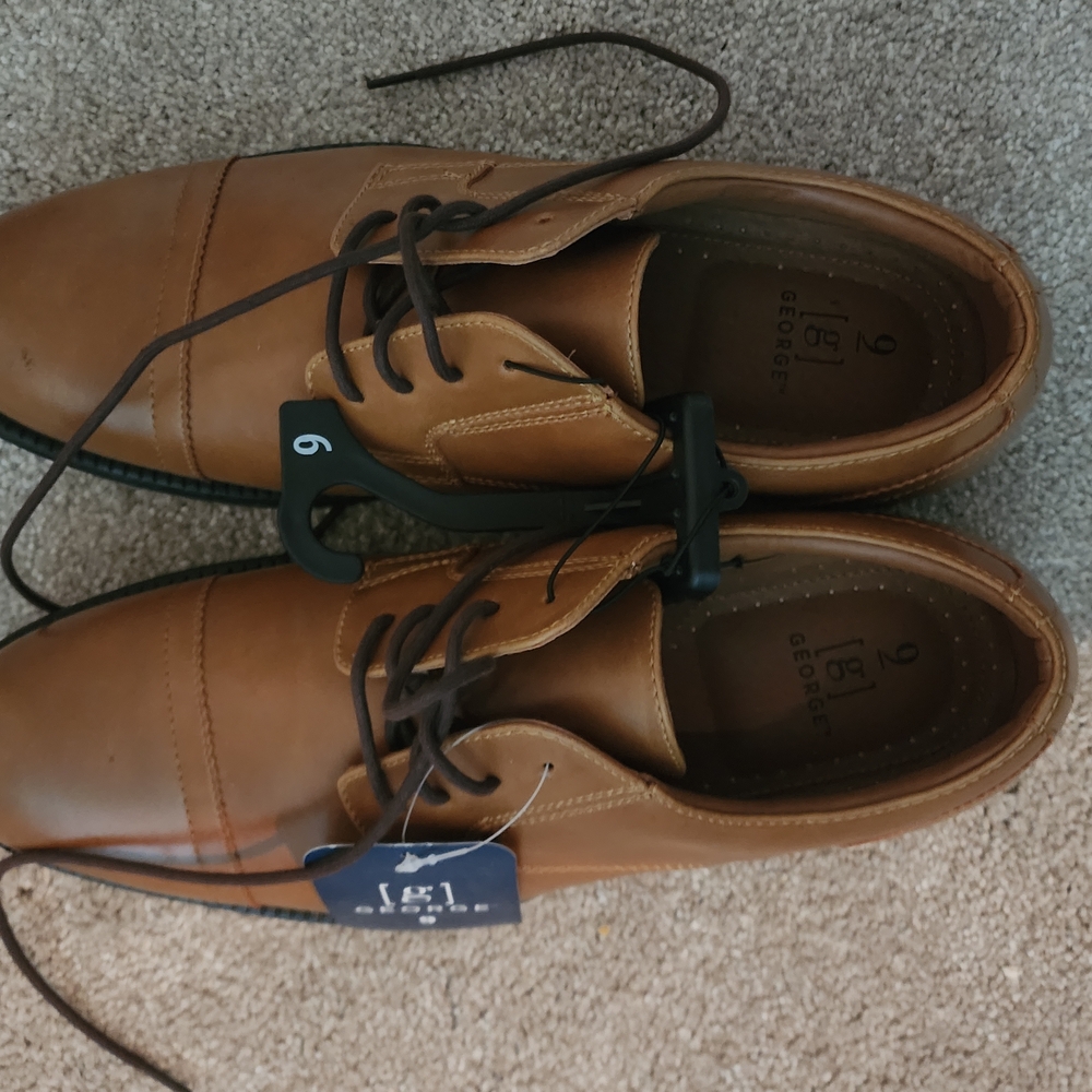 George Men's Tan Dress Shoes